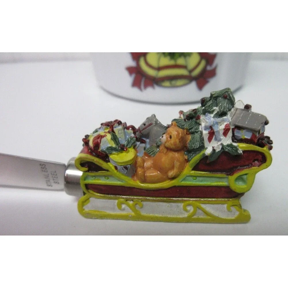 Portmeirion Studio A Christmas Story Bowl & Sleigh Spreader 2 Piece Dip Set